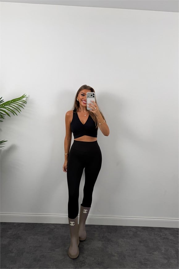 Oysh Model Lüx Kalite Soft Touch Tayt Siyah 