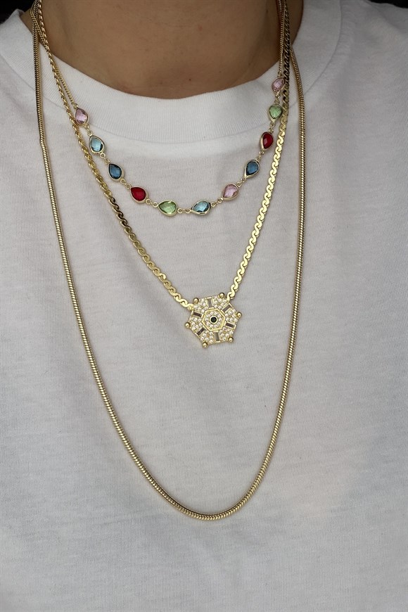 Özel Seri Altıgen Model Kolye