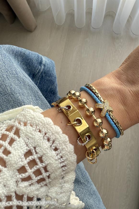 Özel Seri Deri Detaylı Marka Model Bileklik