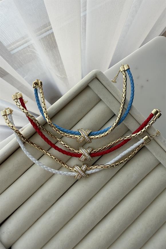 Özel Seri Deri Detaylı Marka Model Bileklik