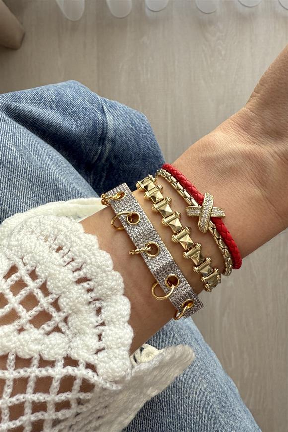 Özel Seri Deri Detaylı Marka Model Bileklik