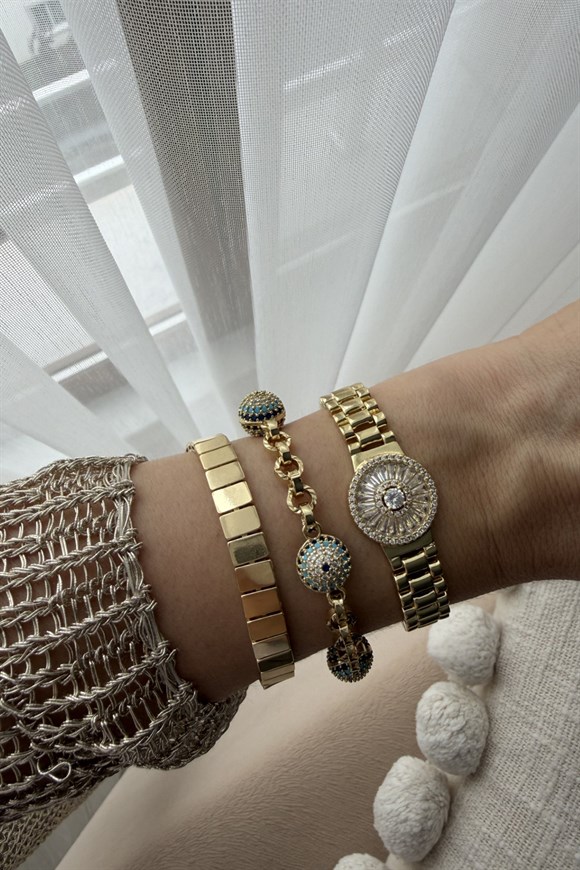 Özel Seri Düz Plaka Model Bileklik