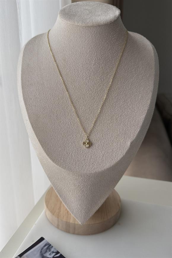 Özel Seri Gold Yonca Kolye