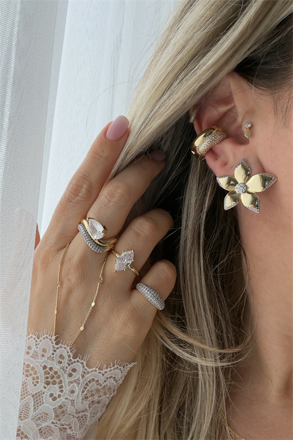 Özel Seri Mix Çiçek Küpe