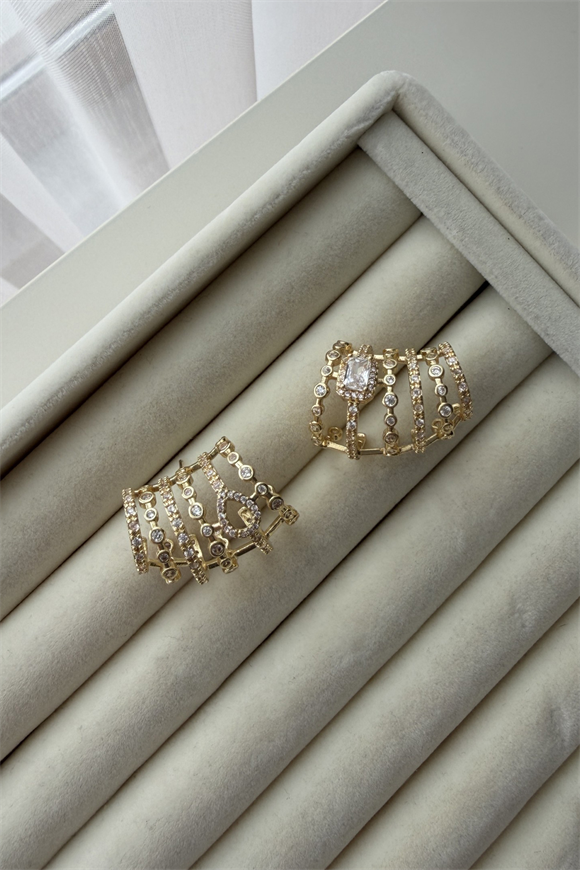 Özel Seri Tasarım Model Çoklu Görünümlü Küpe