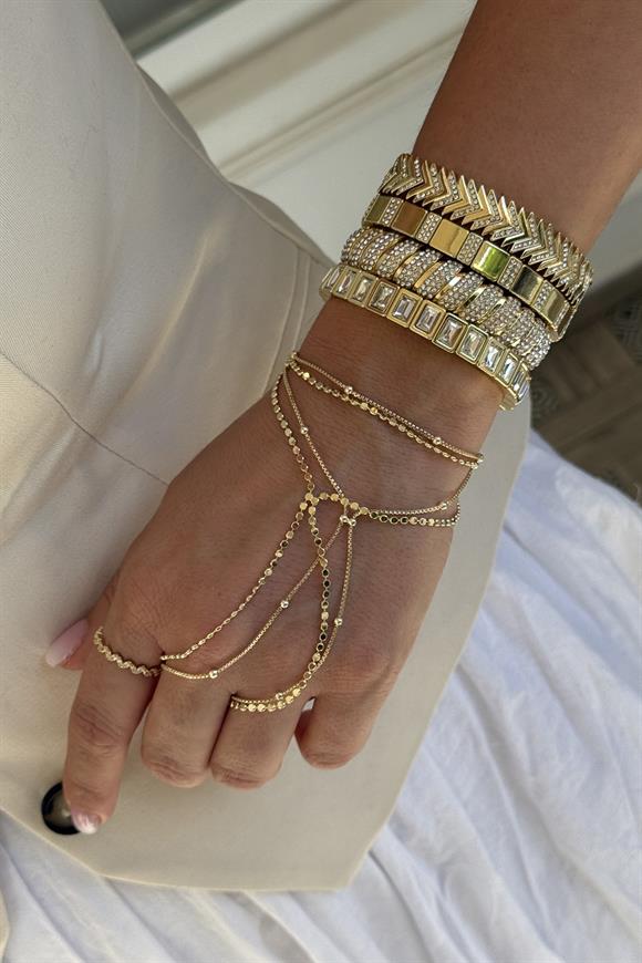 Özel Seri Taşlı Burgu Model Lastikli Bileklik