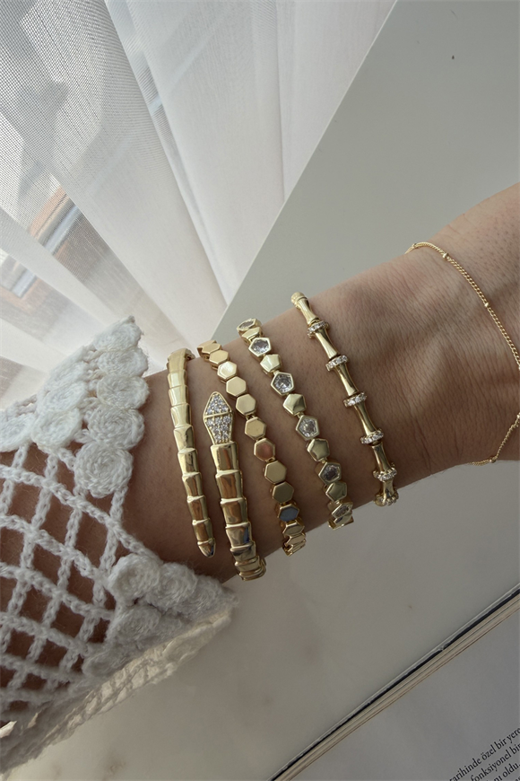 Özel Seri Taşlı Petek Model Bileklik