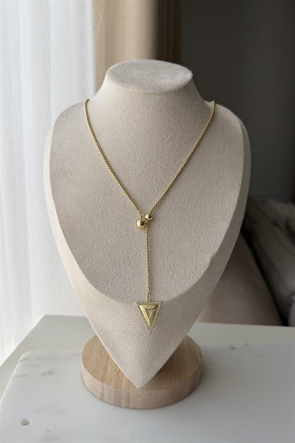 Özel Seri Üçgen Uçlu Asansör Model Kolye