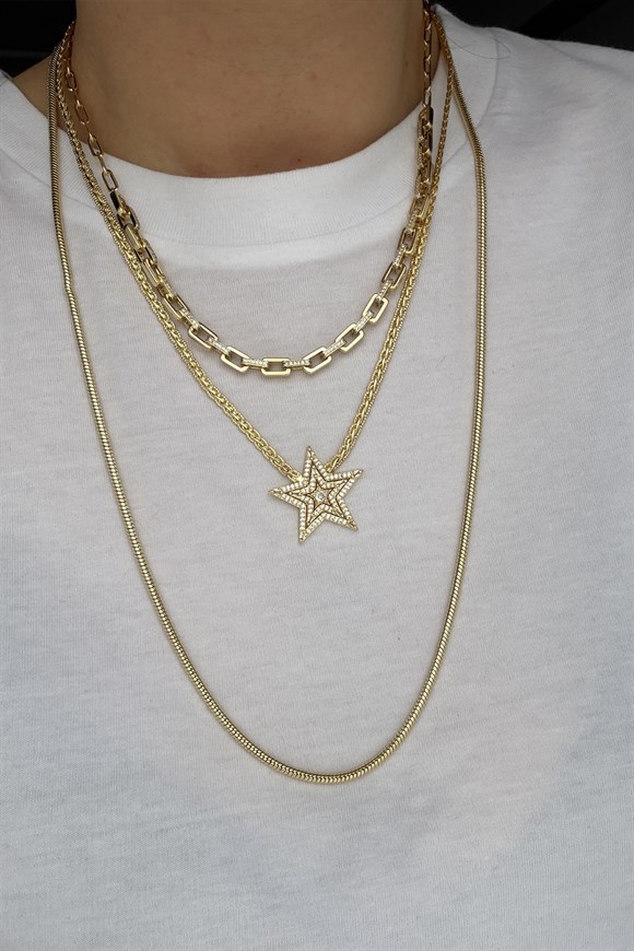 Özel Seri Yıldız Model Kolye