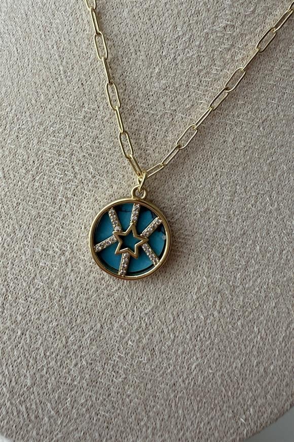 Özel Seri Zirkon Taşlı Yıldız Kolye 