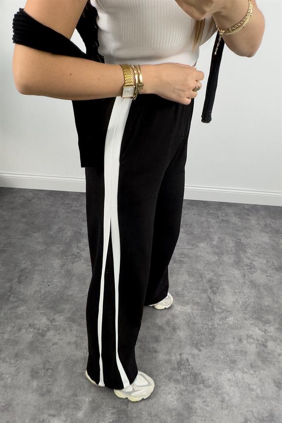 Özel Üretim Yanı Şeritli 2 İplik Çelik Palazzo