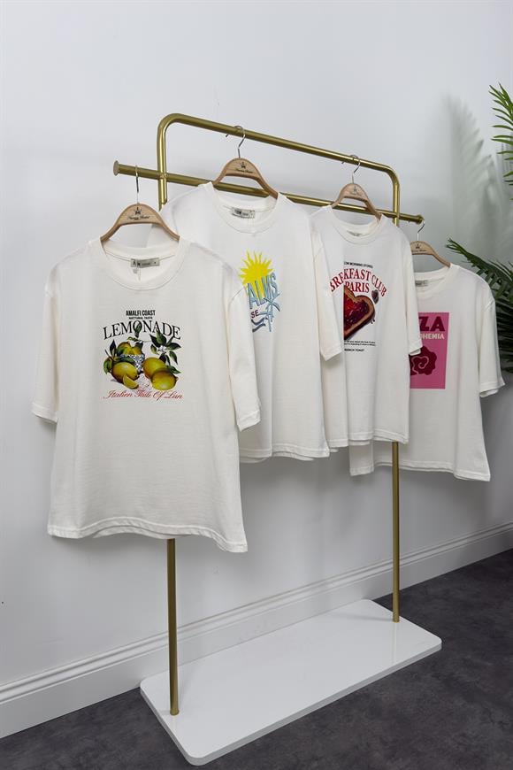 Paradise İkonik Yaz Serisi %100 Pamuklu Tshirt