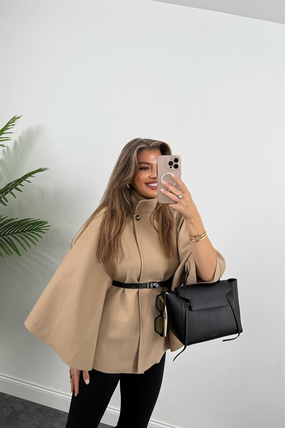 Pinterest Kemerli Kaşe Panço Kaban Camel