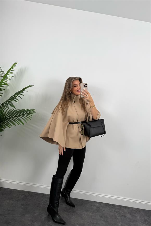 Pinterest Kemerli Kaşe Panço Kaban Camel