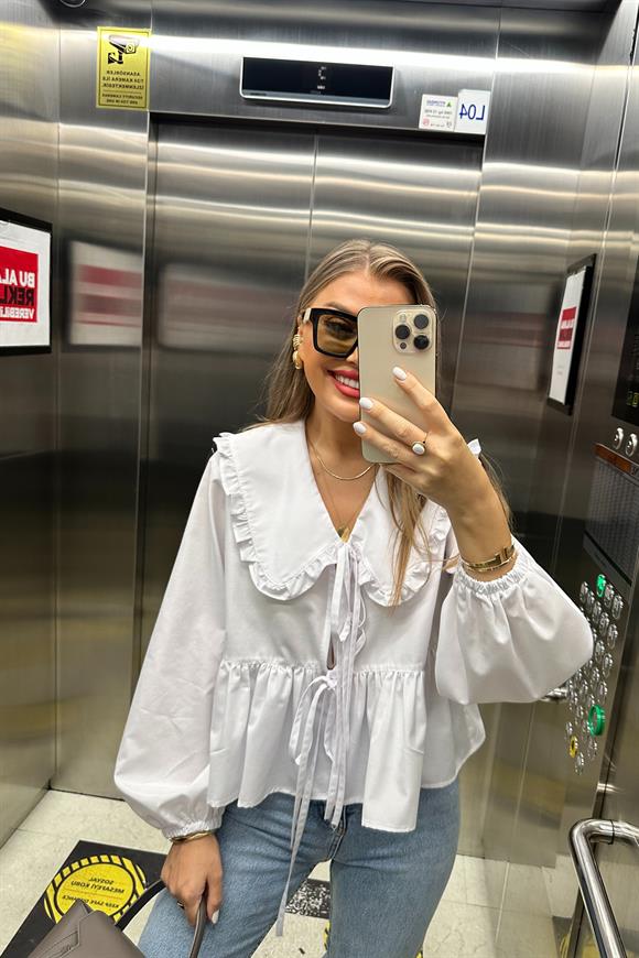 Pinterest Model Bebe Yaka Romantik Gömlek