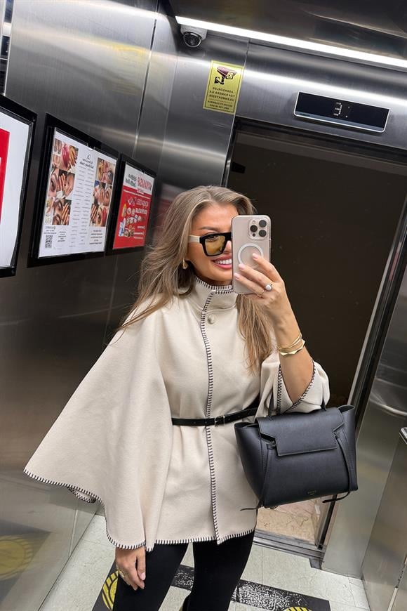 Pinterest Oyalı Kemerli Kaşe Panço Kaban Taş