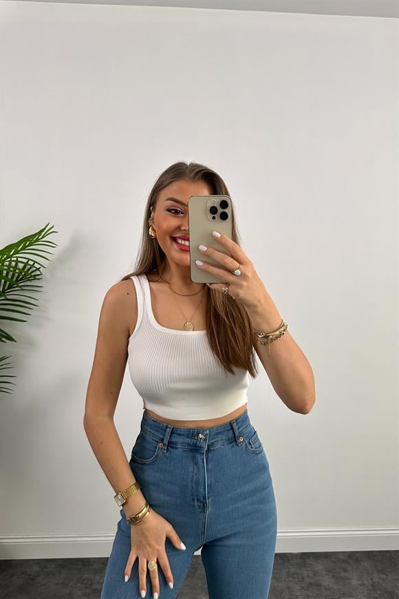 Premium Kalite Likralı Seri Paça Kesik Boyfit Jean Klasik Mavi
