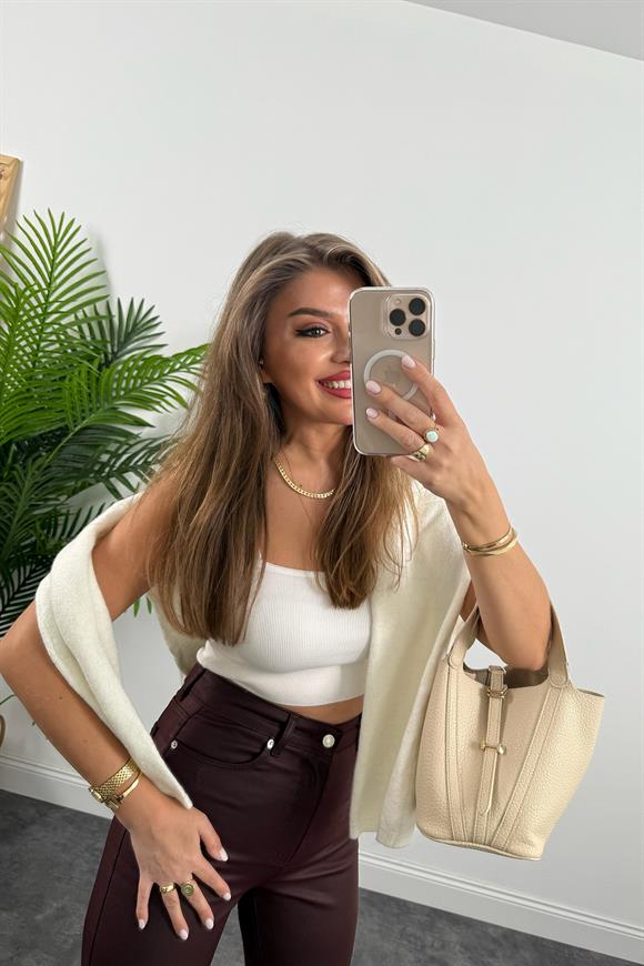 Premium Kalite Mumlu Toparlayıcı Boyfit Jean Bordo