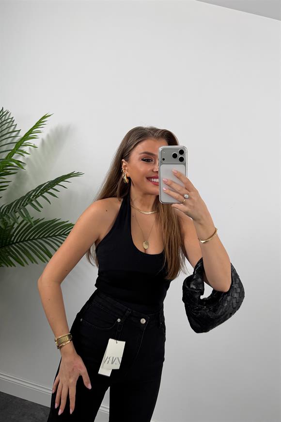 Premium Kalite Paçası Kesik Toparlayıcı Boyfit Jean Koyu Antrasit