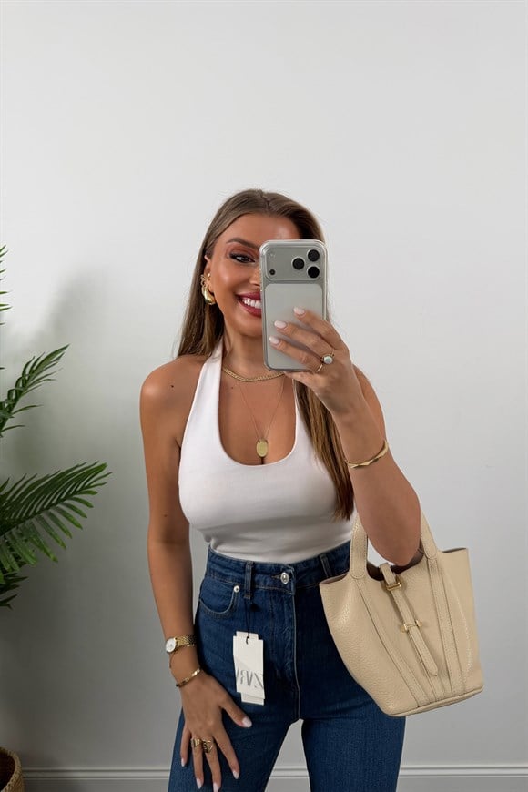 Premium Kalite Paçası Kesik Toparlayıcı Boyfit Jean Vintage Dark Blue 1020 