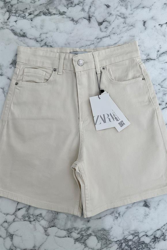 Premium Kalite Şehir Boy Boyfit Jean Şort  Taş