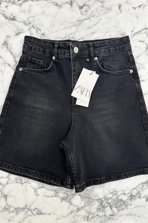 Premium Kalite Şehir Boy Boyfit Jean Şort Antrasit