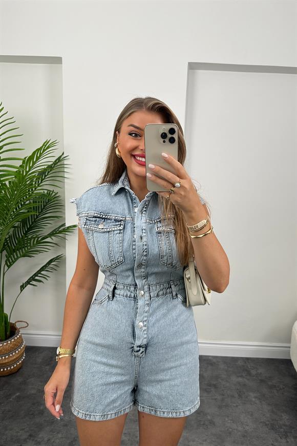 Premium Kalite Tasarım Jean Tulum Mavi