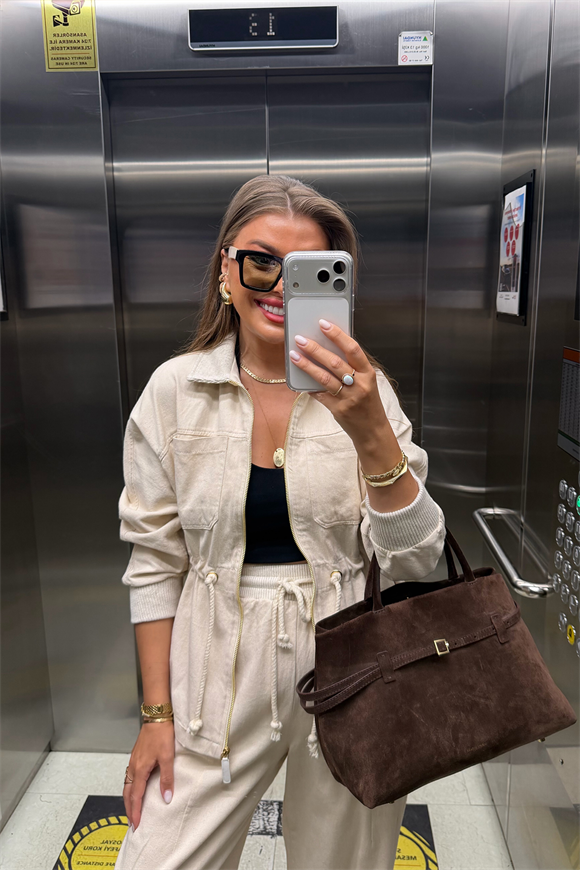 Premium Seri %100 Organik Kumaş Gabardin Ceket Pantolon Takım