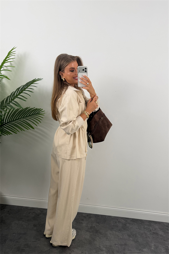 Premium Seri %100 Organik Kumaş Gabardin Ceket Pantolon Takım