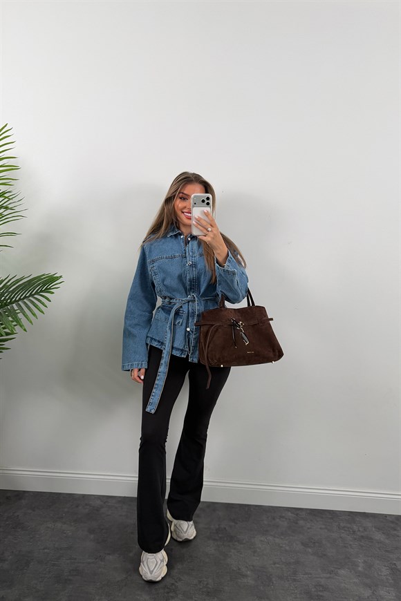 Premium Seri Apoletli Jean Trençkot