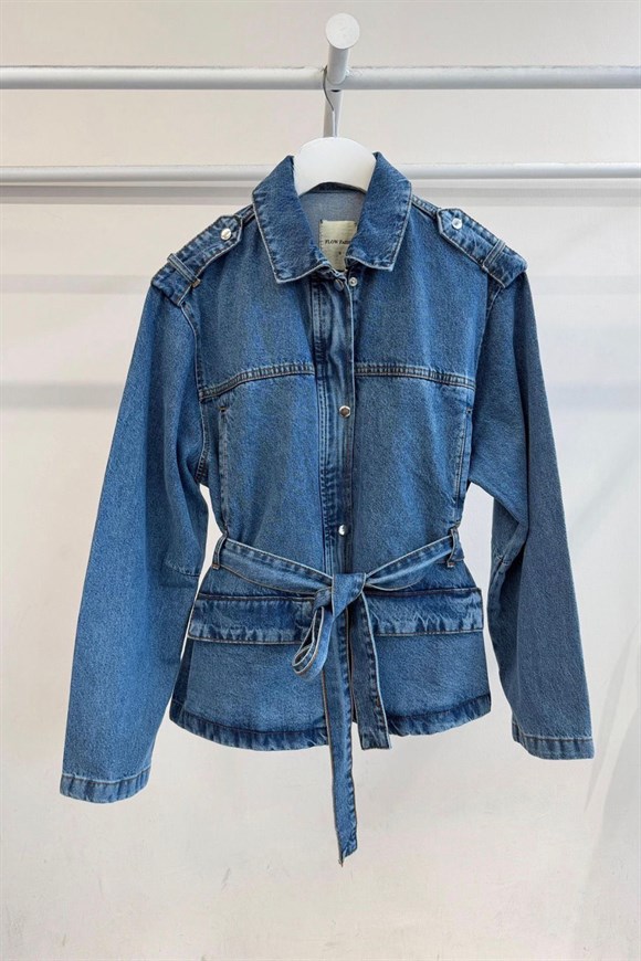 Premium Seri Apoletli Jean Trençkot