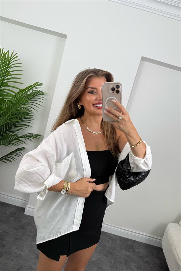 Premium Seri Arkası Full Kapaklı Double Kumaş Şort Etek Siyah