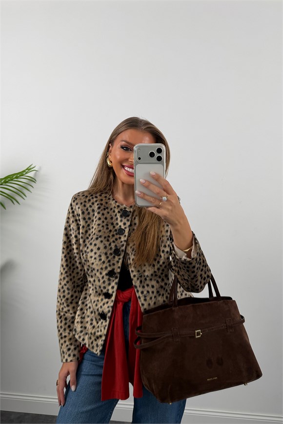 Premium Seri Bambi Desen Özel Dokulu Ceket