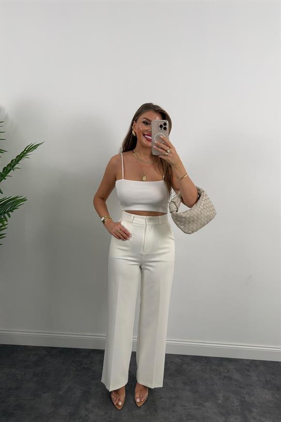 Premium Seri Double Kumaş Serenad Palazzo Ekru 