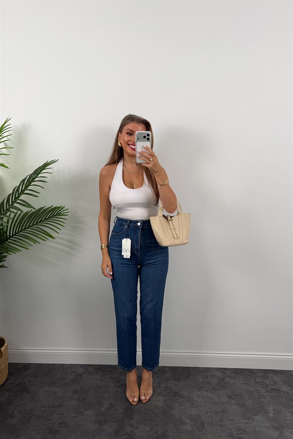 Premium Seri Kalem Paça Ütülü BF Jean 1020 Orta Mavi