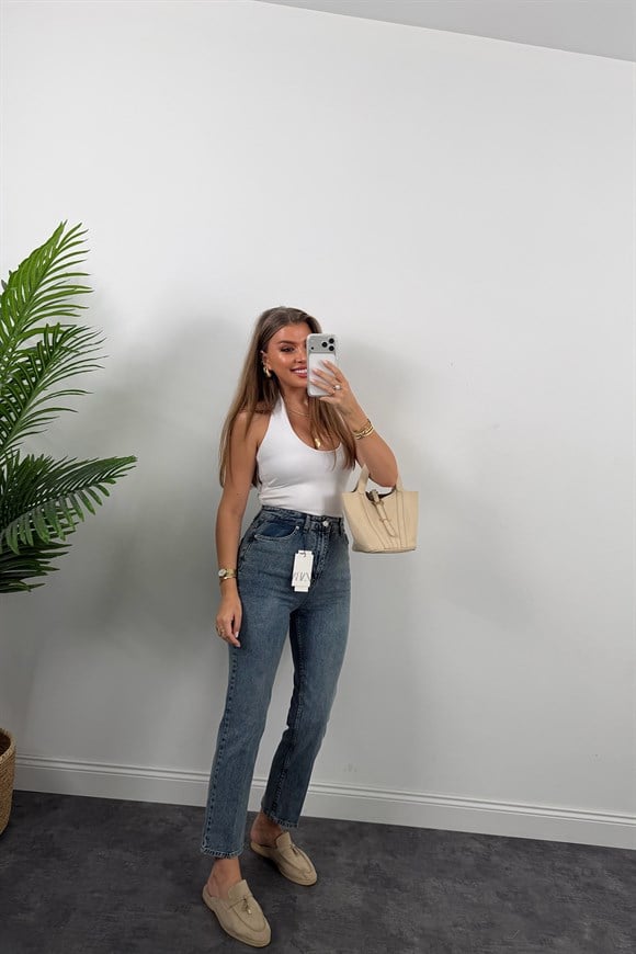 Premium Seri Kalem Paça Ütülü BF Jean 1019 VİNTAGE Mavi