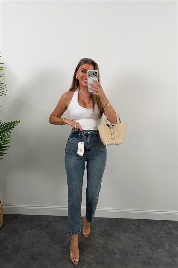 Premium Seri Kalem Paça Ütülü BF Jean 1019 VİNTAGE Mavi