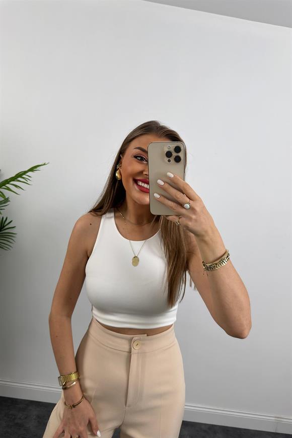 Premium Seri Kalın Kumaş Double Atlas Palazzo Taş 