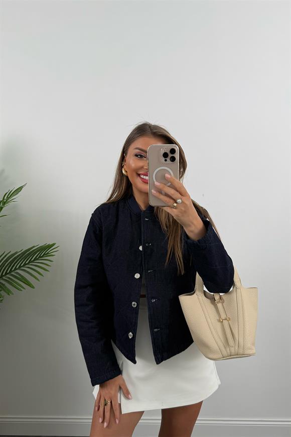 Premium Seri Kapitone Jean Ceket