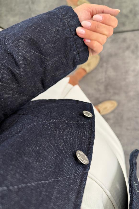 Premium Seri Kapitone Jean Ceket