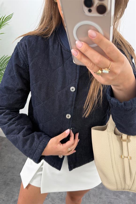 Premium Seri Kapitone Jean Ceket