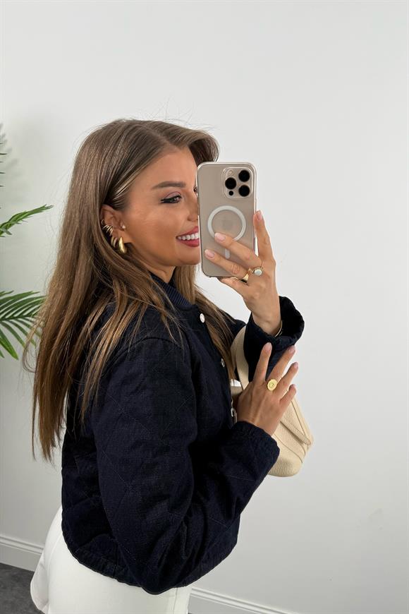 Premium Seri Kapitone Jean Ceket