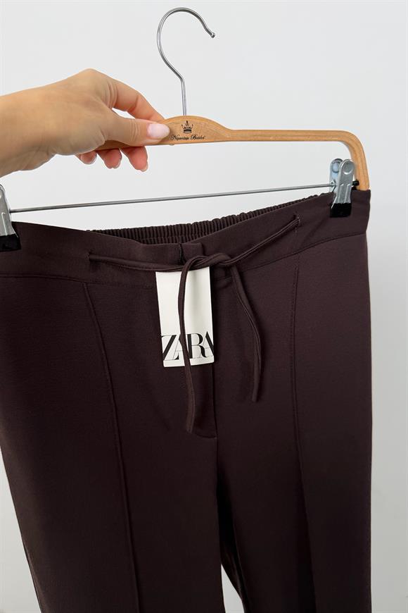 Premium Seri Likralı Çımalı Çelik Jogger Pantolon Acı Kahve