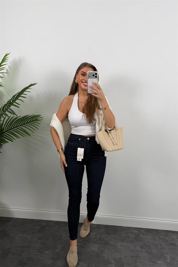 Premium Seri Likralı Skinny Jean Lacivert