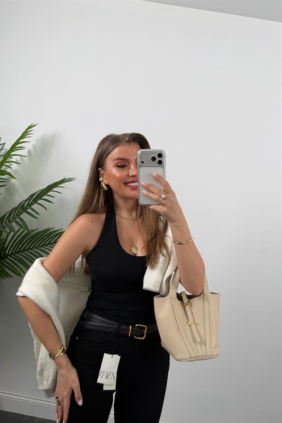 Premium Seri Likralı Süper Black İspanyol Jean Siyah