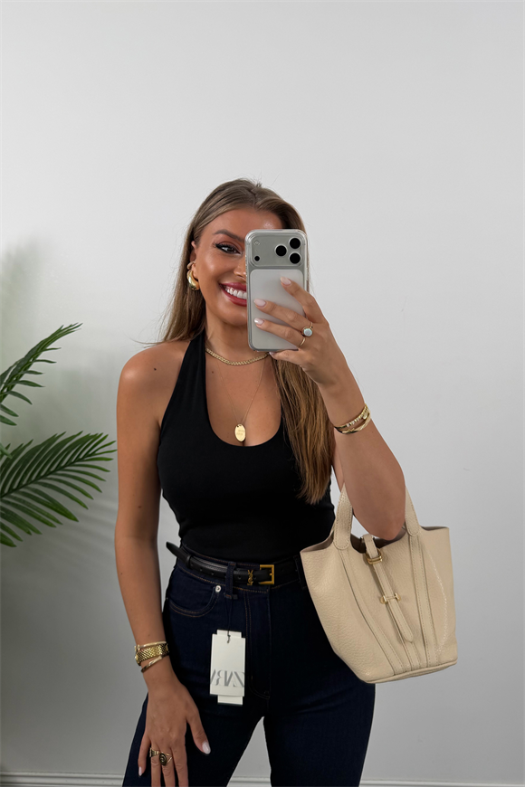 Premium Seri Likralı Yüksek Bel İspanyol Jean  Lacivert