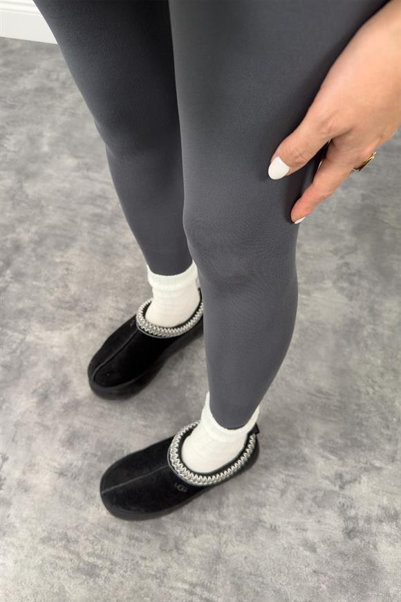 Premium Seri Modal Kumaş Lüx Basic Tayt Antrasit