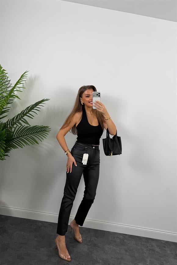 Premium Seri Mumlu Likralı Pamuklu BF Jean Siyah