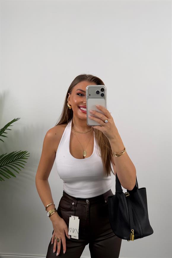 Premium Seri Mumlu Likralı Pamuklu BF Jean Acı Kahve