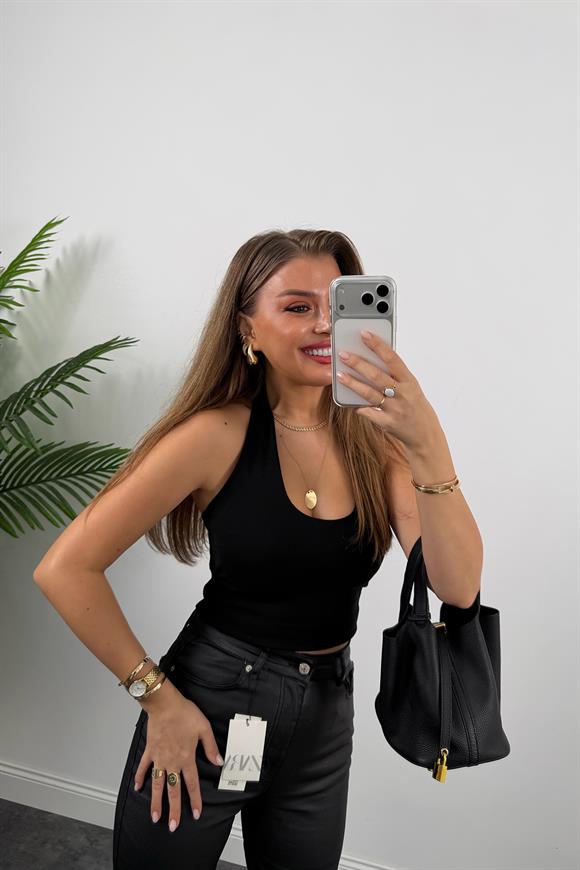 Premium Seri Mumlu Likralı Pamuklu BF Jean Siyah